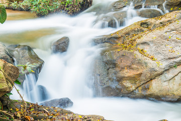 Poster - Water Flowing at Maesa Noi Waterfall