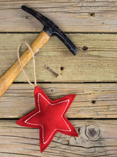 Christmas Star Hammer And Nail