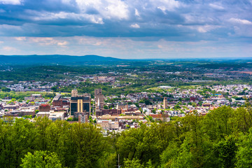 Sticker - View of Reading from the Pagoda on Skyline Drive in Reading, Pen