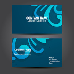 Wall Mural - floral design business card