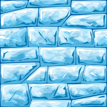 Blue Ice Seamless Pattern