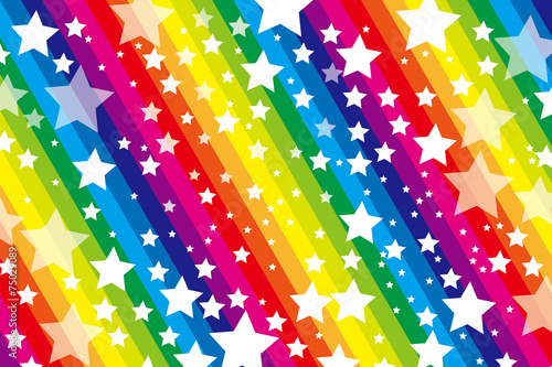 Background Wallpaper Vector Illustration Design Free Free Size Charge Free Colorful Color Rainbow Show Business Entertainment 背景素材 壁紙 銀河 星空 縞 縞々 ストライプ 星 星屑 スター 天の川 七色 虹色 虹 レインボー パーティー デコレーション