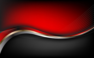 Stylish abstract red background. Vector