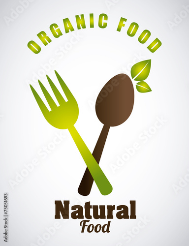 Naklejka na szybę natural food