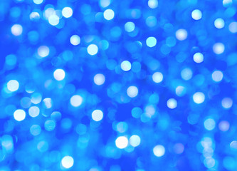 Lights on blue background.