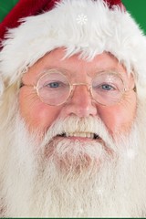Poster - Composite image of santa smiles in the camera