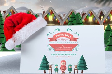 Poster - Composite image of merry christmas message