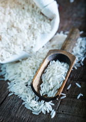 Canvas Print - raw rice