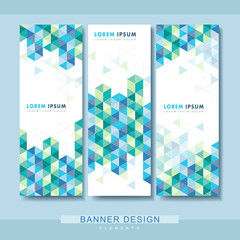 Wall Mural - abstract banner template design