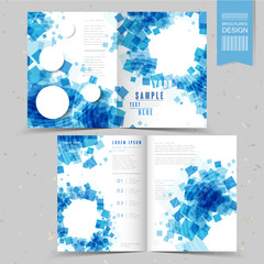 Wall Mural - abstract half-fold template design