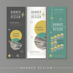 Wall Mural - modern abstract banner template design