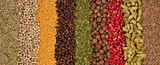 Fototapeta Nowy Jork - Background of different spices