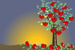 Drzewo Walentynkowe - ilustracja