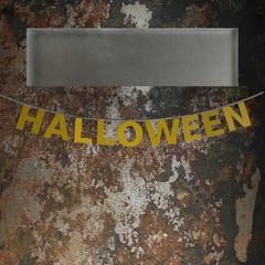 Wall Mural - Halloween letters. High resolution. 3D render