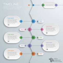 Wall Mural - infographics vector background #timeline