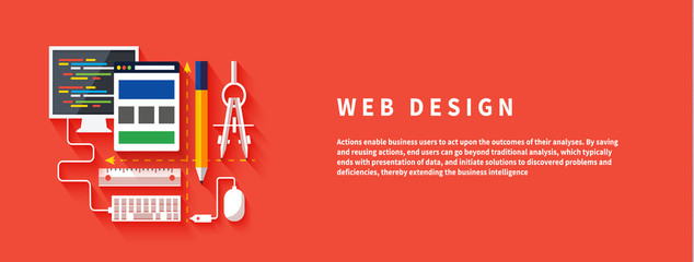 Web design. Program for design and architecture.