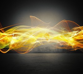 Wall Mural - gold effect