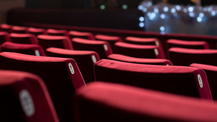 empty theater chairs