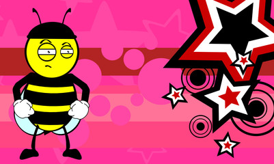 bee cartoon background2