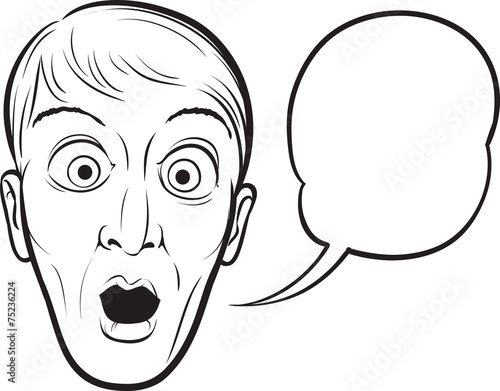 Whiteboard Drawing Surprised Young Man Face With Speech Bubble Buy This Stock Vector And Explore Similar Vectors At Adobe Stock Adobe Stock,Independence Day Drawing Competition 2020 Free