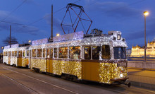 Light Tram In Budapest