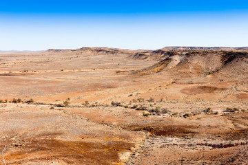 Wall Mural - The great stony desert in outback Australia.