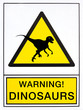 warning dinosaurs signal