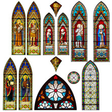 Stained Glass Church Window In Thailand