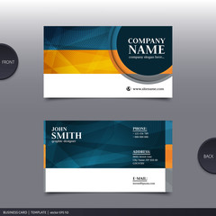 Abstract creative business card.  Vector.