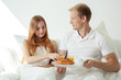 © Photographee.eu - Couple eating breakfast