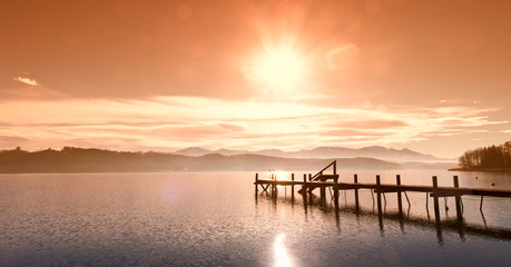 Wall Mural - jetty panorama (4)