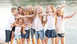© zagorodnaya - Portrait of children on the beach in summer