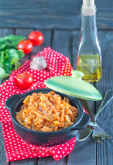 Canvas Print - braised cabbage