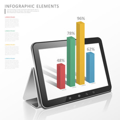 Wall Mural - technology infographic template design
