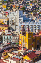 Wall Mural - Downtown of Guanajuato from El Pipila monument (Mexico)