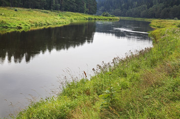  Tvertsa river in Vasilevo. Russia