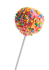 Wall Mural - Sweet cake pop isolated on white