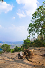 Top View On Mountain At PHRA THAT PHUPEK ,Sakon Nakhon, Thailand