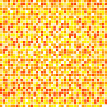 Illustration Of Orange Pixels Background