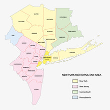 New York Metropolitan Area Map