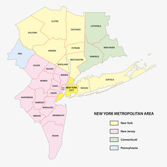  new york metropolitan area map