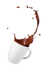 chocolate drink splash