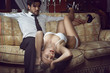 © captblack76 - Beautiful woman in lingerie with elegant man