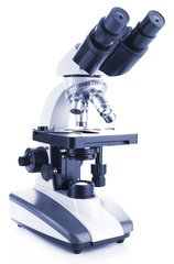 Wall Mural - microscope isolated on white
