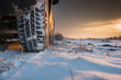 Winter tires in snow