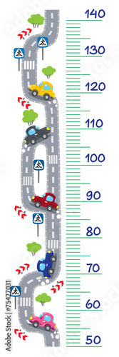 Naklejka na szybę Road meter wall