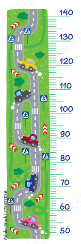 Naklejka na szybę Road meter wall