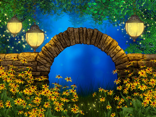 Wall Mural - lost garden