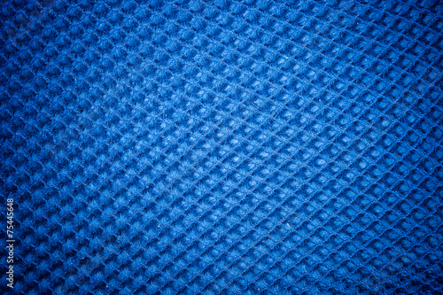 Fotografie, Obraz A vintage cloth cover with a blue screen pattern and grunge back