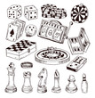 chess piece, hand drawn vector illustration.
